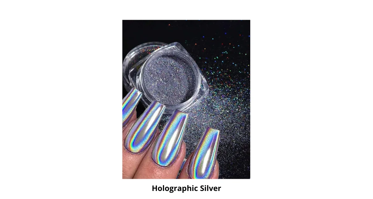 Holographic Silver Nail Polish