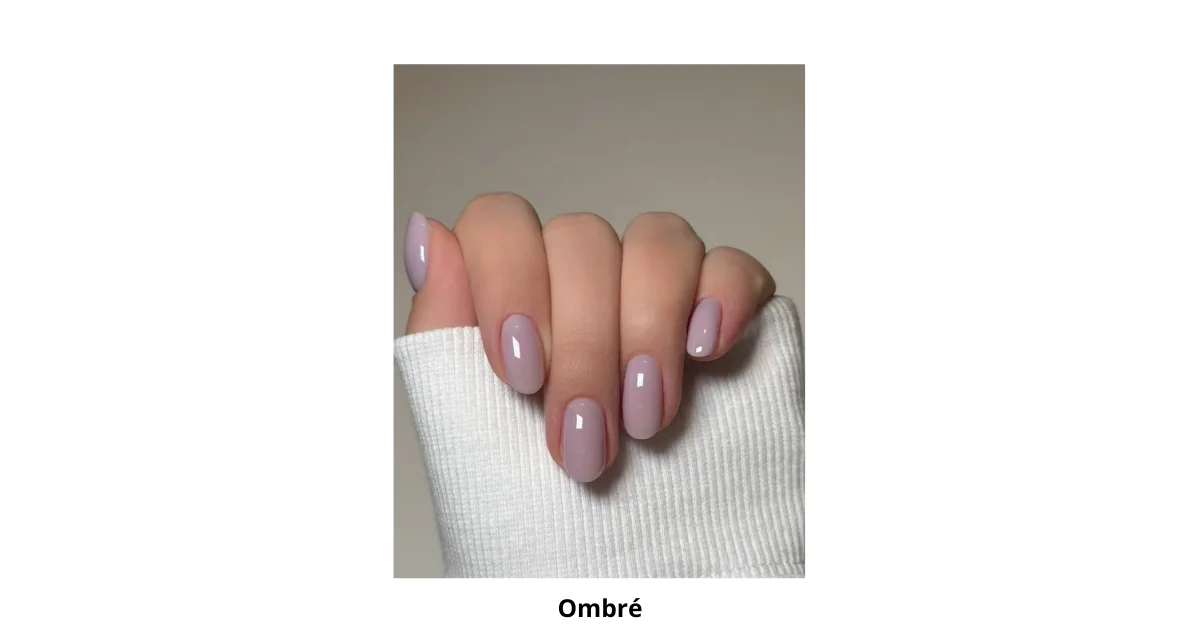 Ombre Oval nails Design