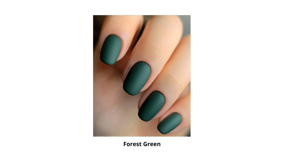 <b>Forest Green Nail Design</b>