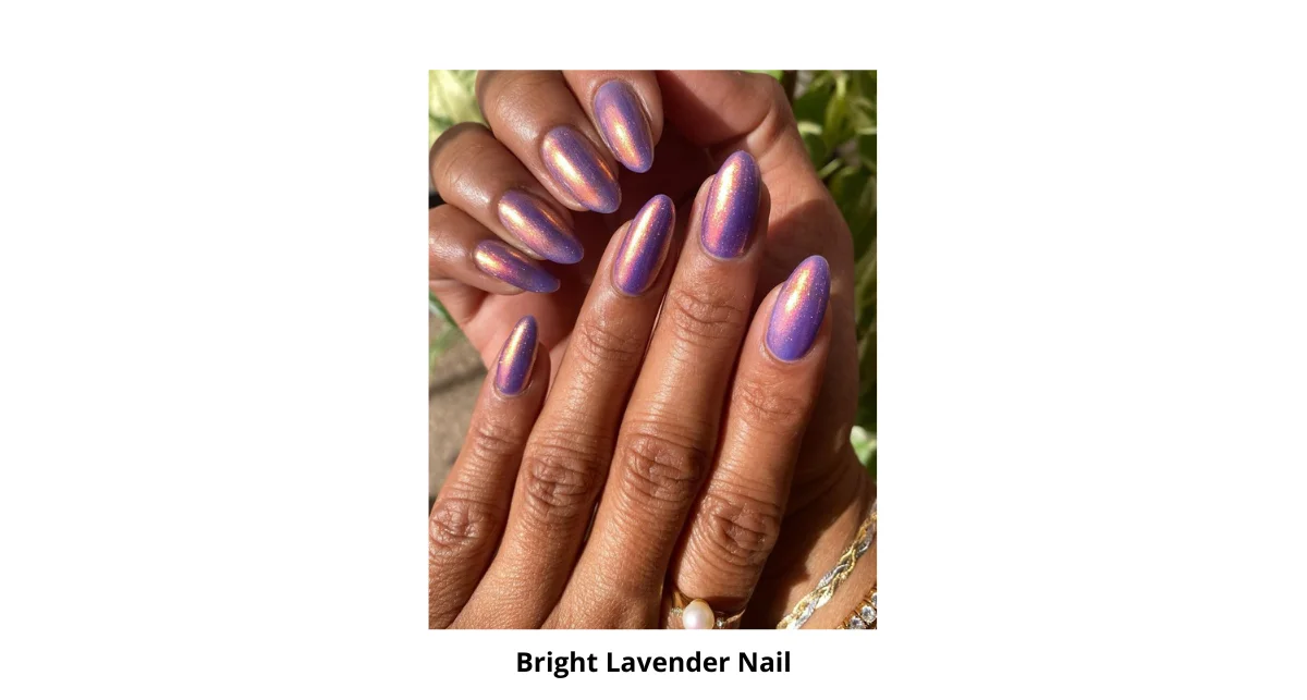 Bright Lavender Nail Design