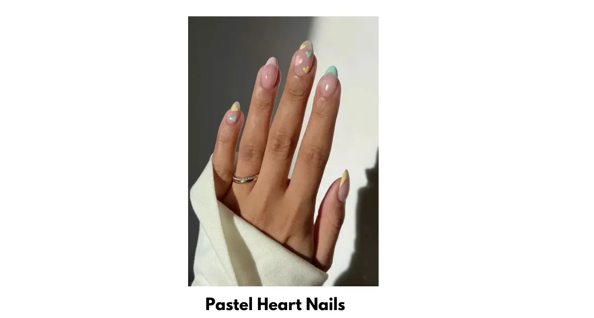 Pastel Heart Nails