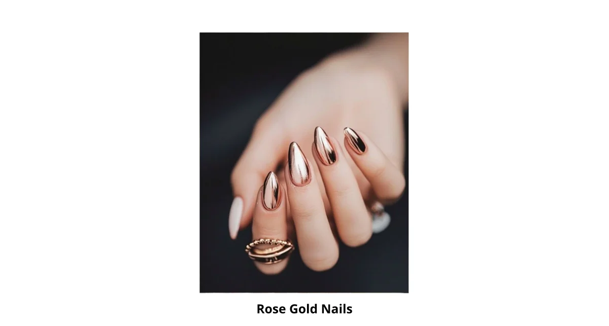 Rose Gold Nails Design