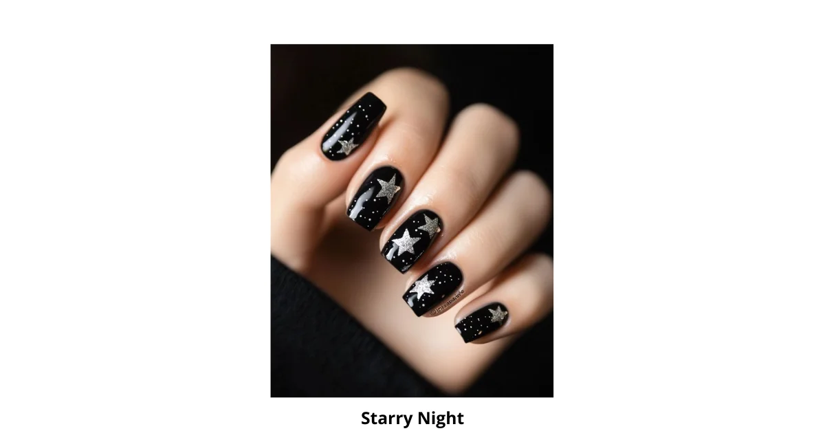 Starry Night Nail Design