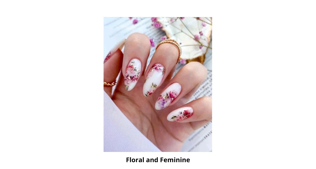 Floral and Feminine Nail Design