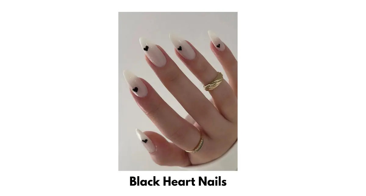 Black Heart Nails