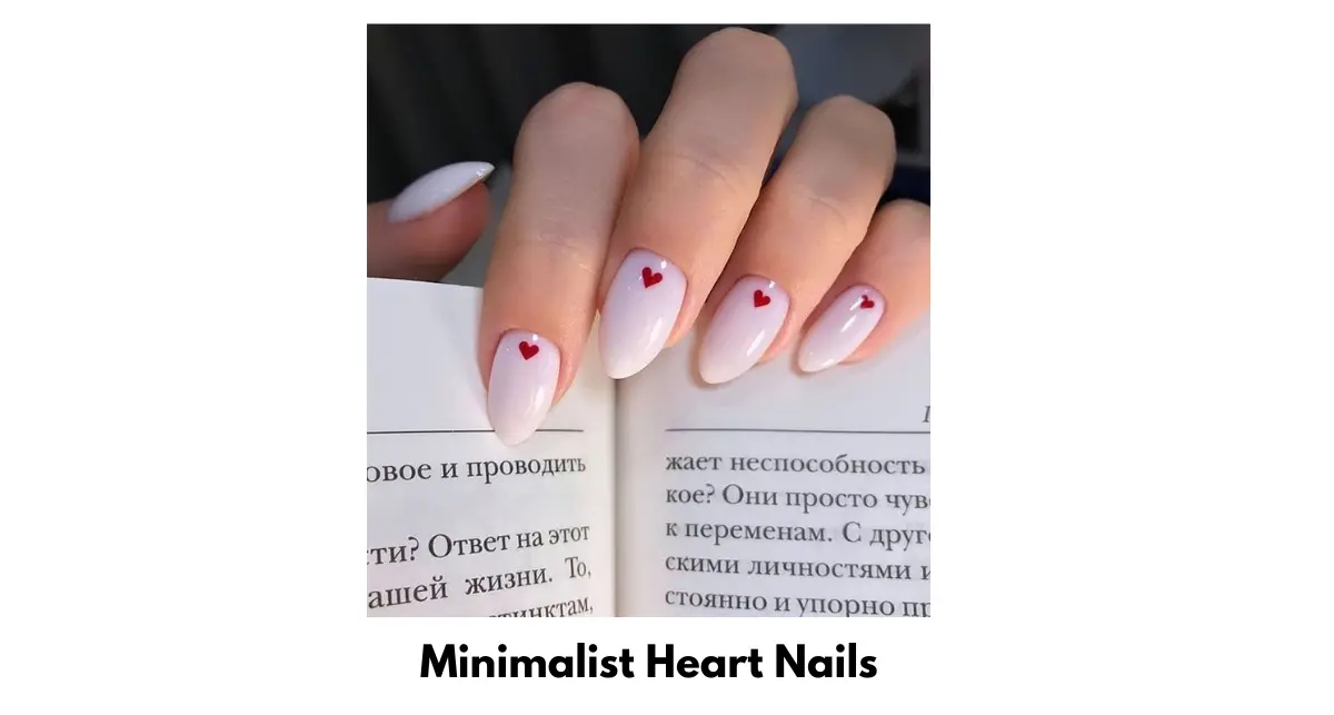 Minimalist Heart Nails