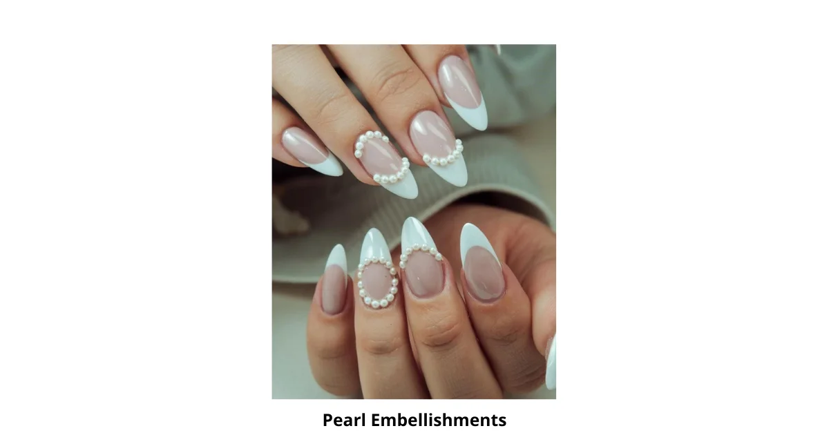 Pearl Embellishments Nail Design