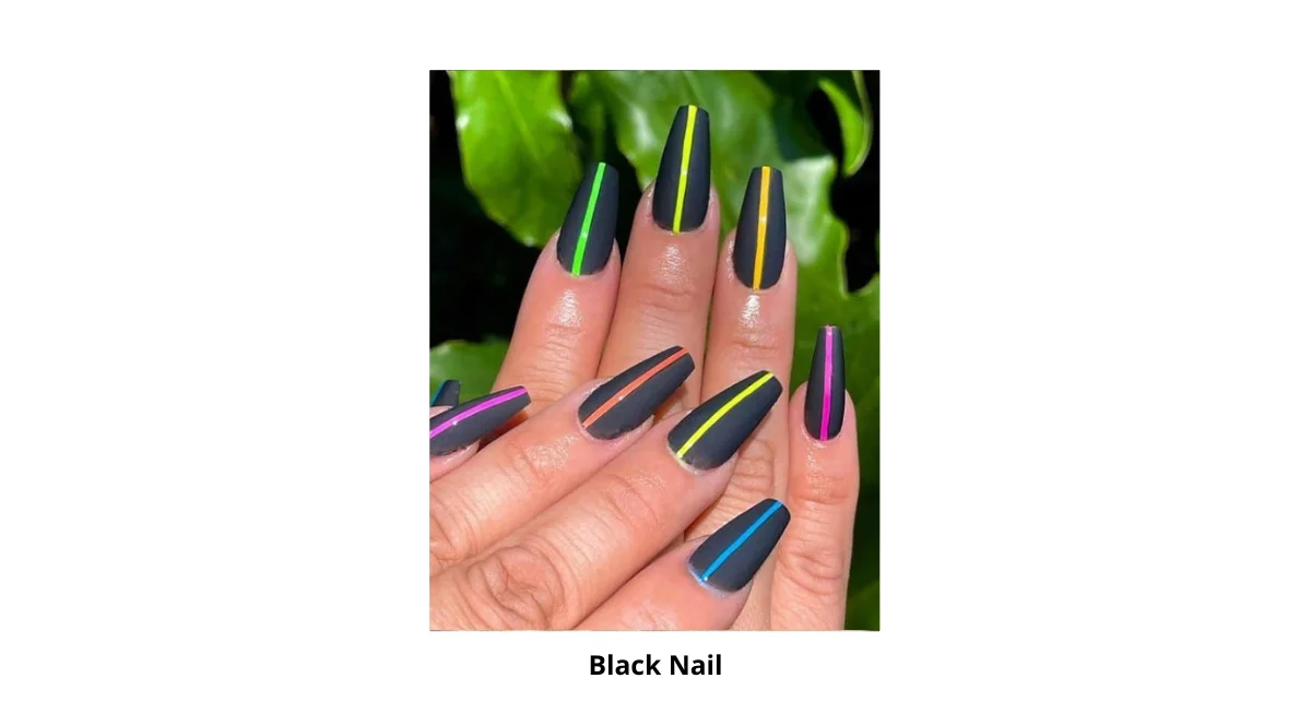 Black Nail Design