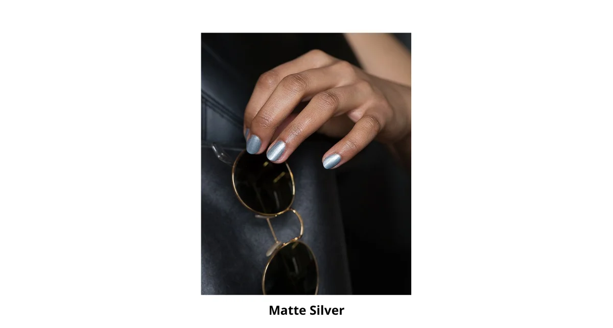 Matte Silver Nail Polish