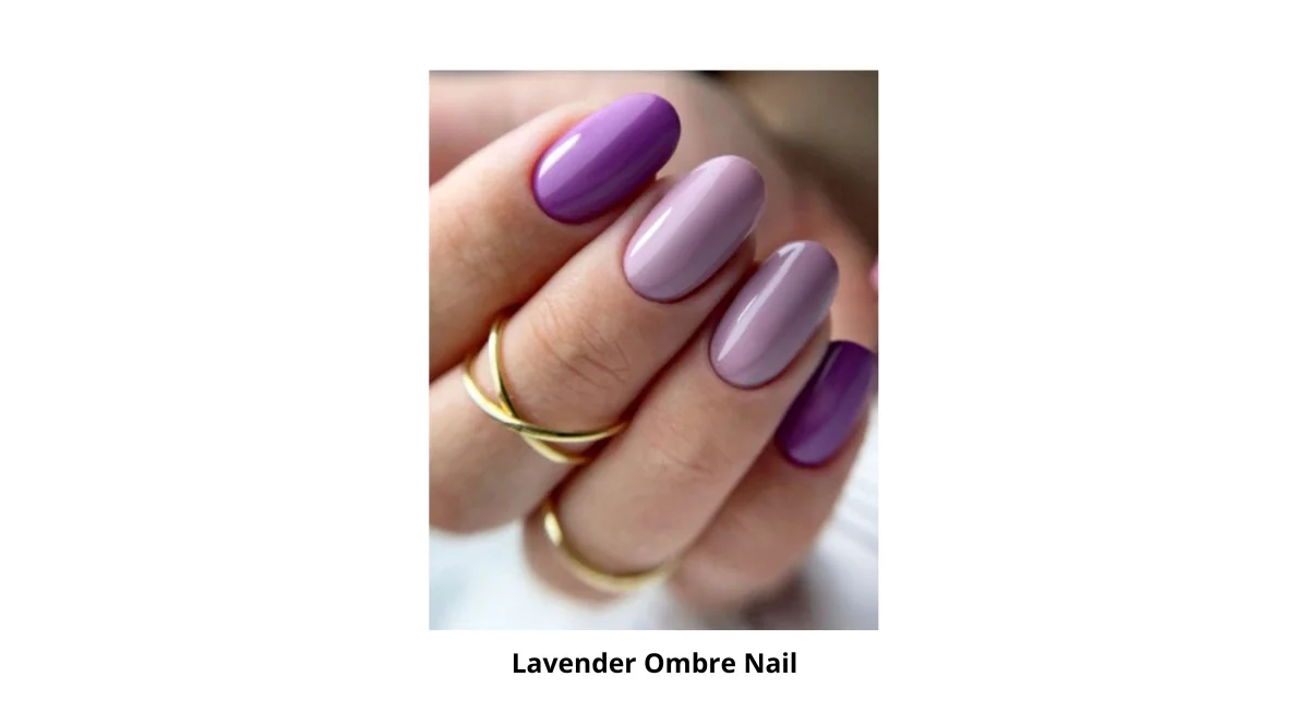 Lavender ombre nail design