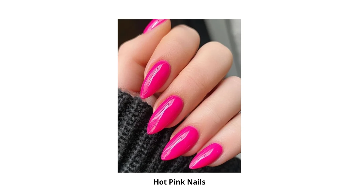 Hot Pink Nails Design