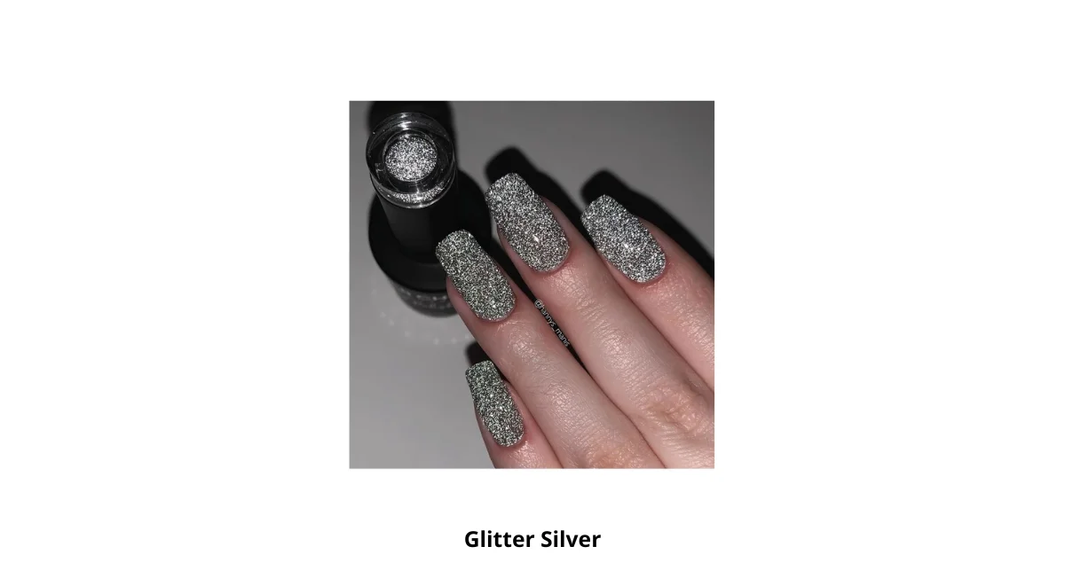 Glitter Silver Nail Polish