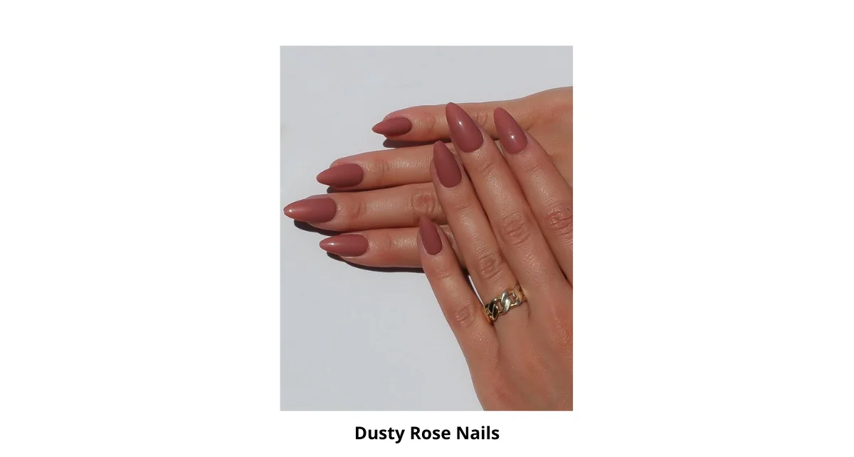 Dusty Rose Nails Design