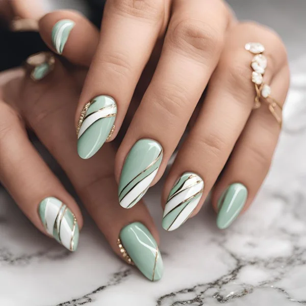 Minty Fresh Nail Design