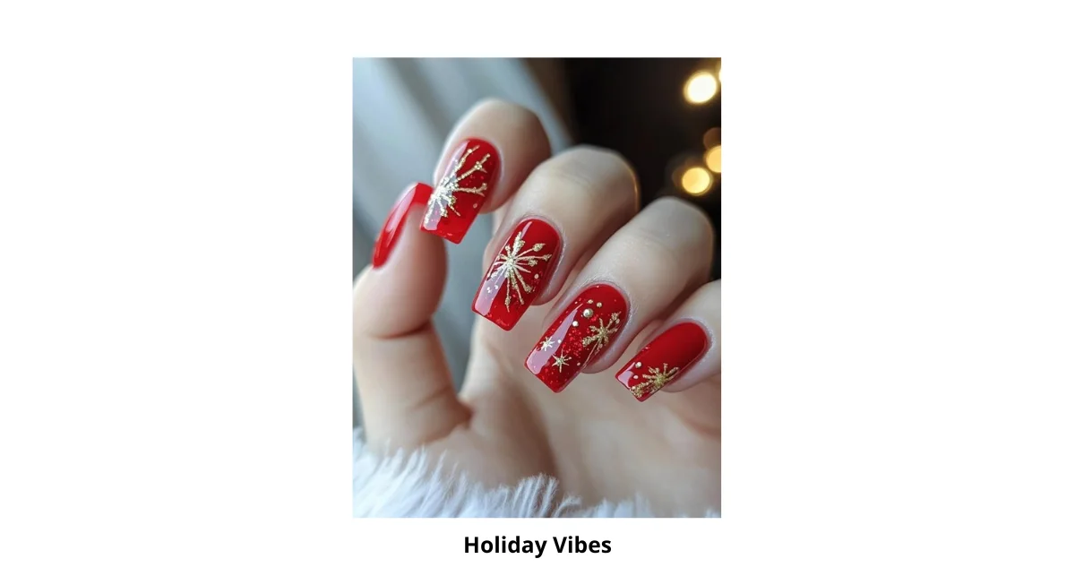 Holiday Vibes Nail Design