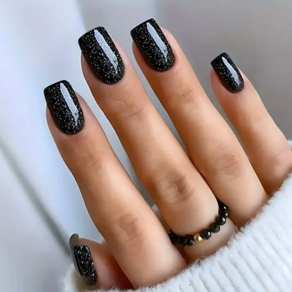 Midnight Noir Nail Design