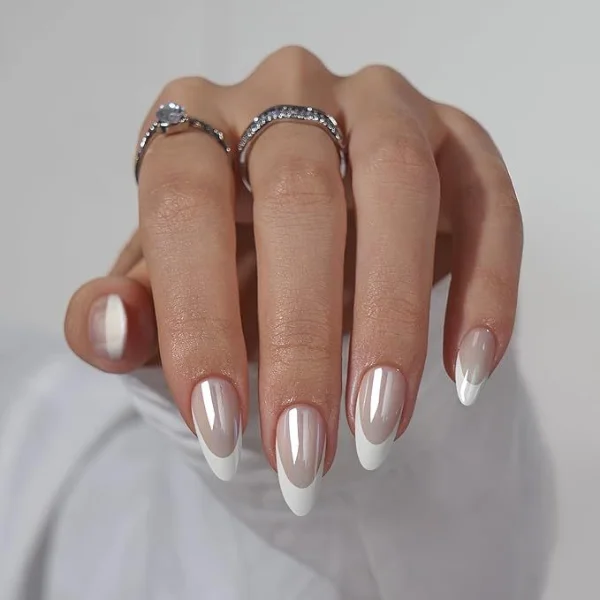 French Pearl Nail Design